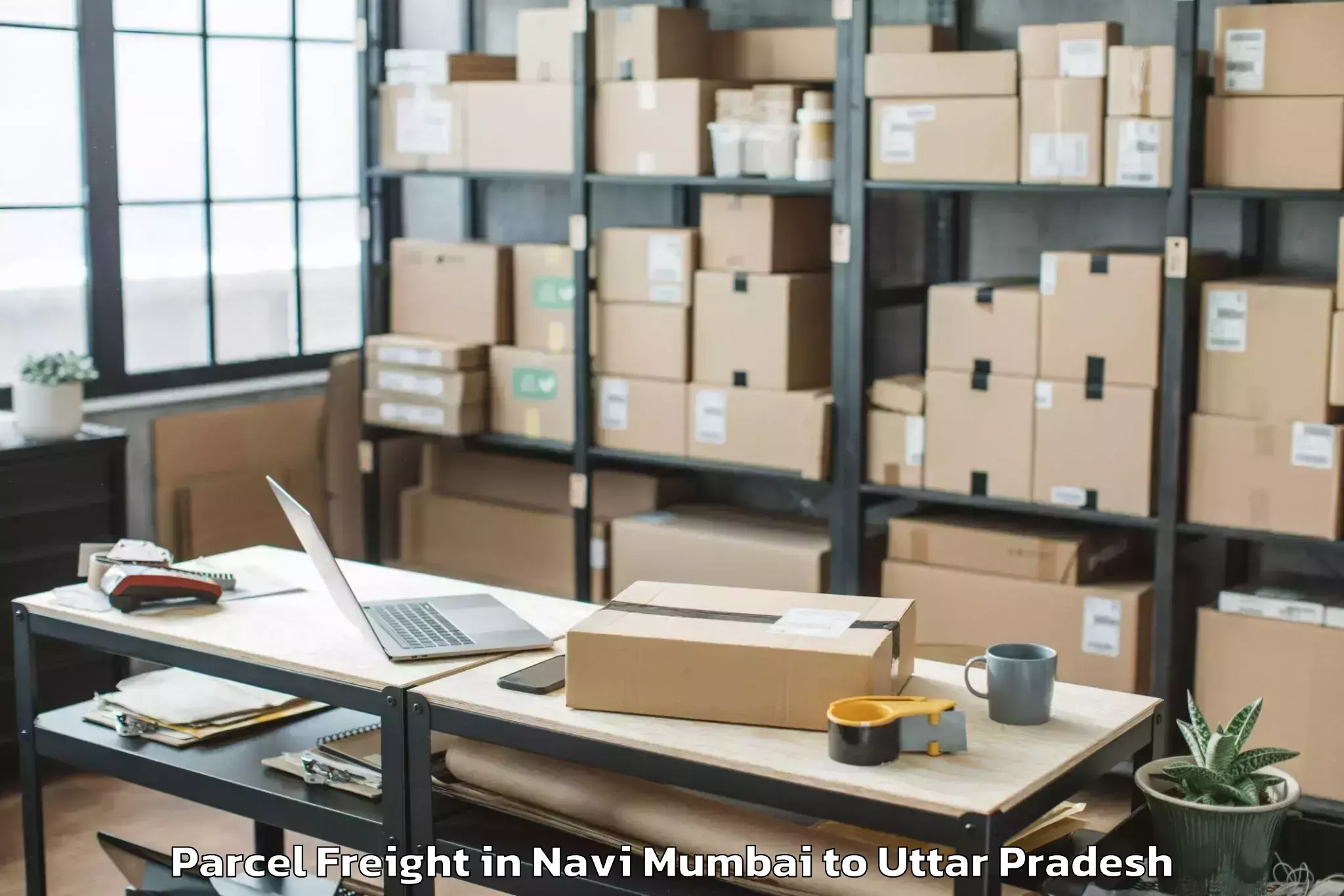 Affordable Navi Mumbai to Prayagraj Airport Ixd Parcel Freight